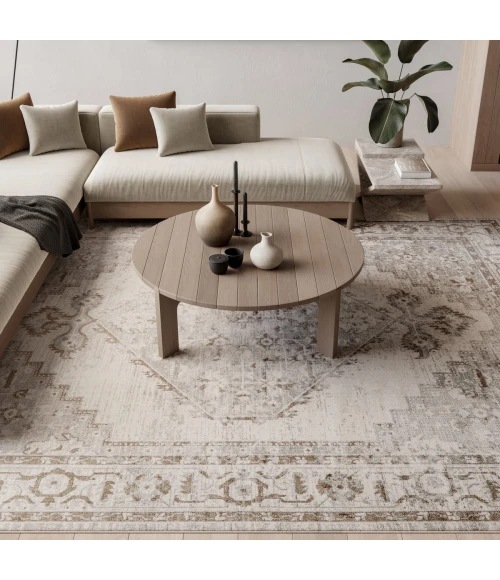 Nourison Astra Machine Washable Grey ASW11 7 ft. 10 in. x 10 ft. Rect. Rug