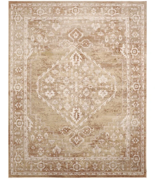Nourison Astra Machine Washable Rust Multicolor ASW11 9 ft. X 12 ft. Rect. Rug