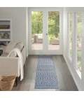 Nourison Positano Navy Blue POS02 2ft.2in. x 12ft. Rect. Rug
