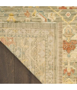 Nourison Home Antique Bloom Green ANB02 5ft.6in. x 8ft.6in. Rect. Rug