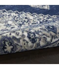 Nourison Cyrus Ivory Navy CYR01 2ft.2in. x 7ft.6in. Rect. Rug