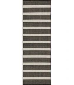Nourison Home Positano POS03 Black Ivory 2 ft. X 6 ft. Area Rug