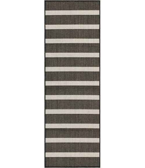 Nourison Positano Black Ivory POS03 2 ft. X 6 ft. Rect. Rug