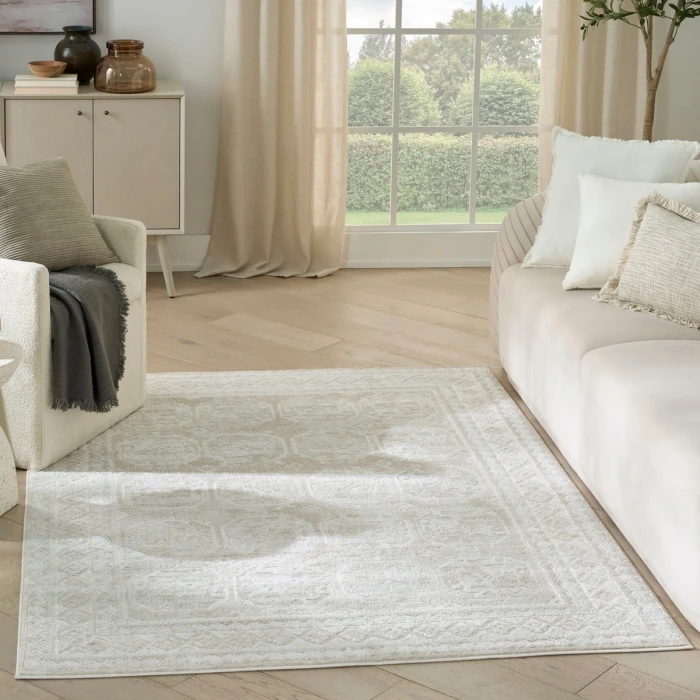 Nourison Dekor Ivory Beige DEK01 4 ft. X 6 ft. Rect. Rug
