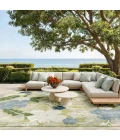 Nourison Suncoast Green Blue SNC01 9ft. x 12ft. Rect. Rug