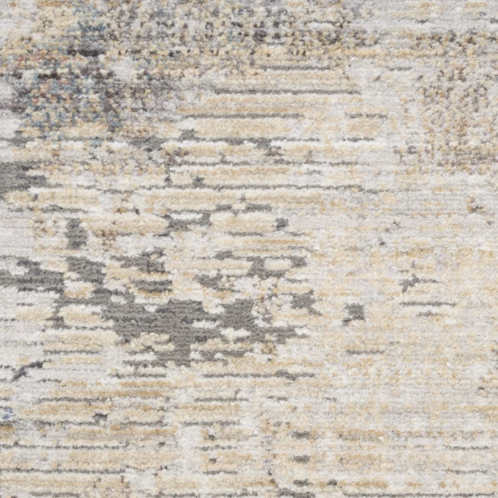 Nourison Abstract Hues Beige Grey ABH01 5ft.3in. x 7ft.6in. Rect. Rug