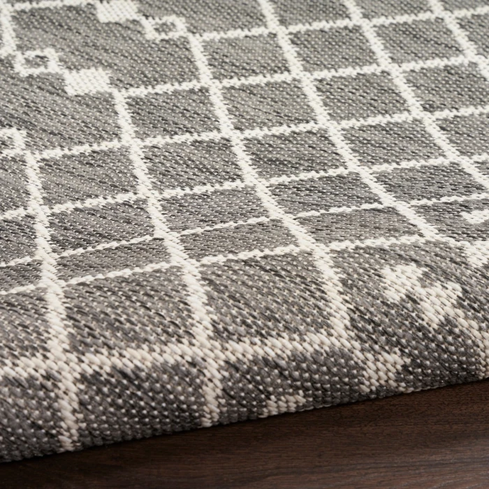 Nourison Positano Charcoal POS02 4 ft. X 6 ft. Rect. Rug