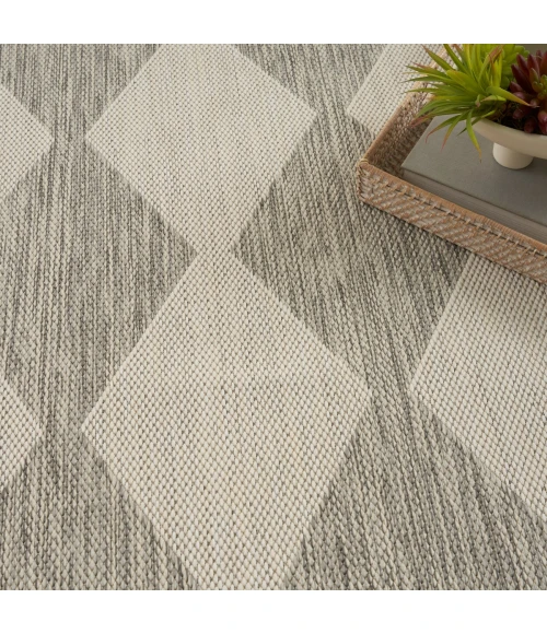 Nourison Positano Light Grey POS04 5 ft. X 7 ft. Rect. Rug