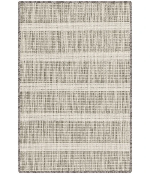 Nourison Positano Grey Ivory POS03 2ft. x 3ft. Rect. Rug