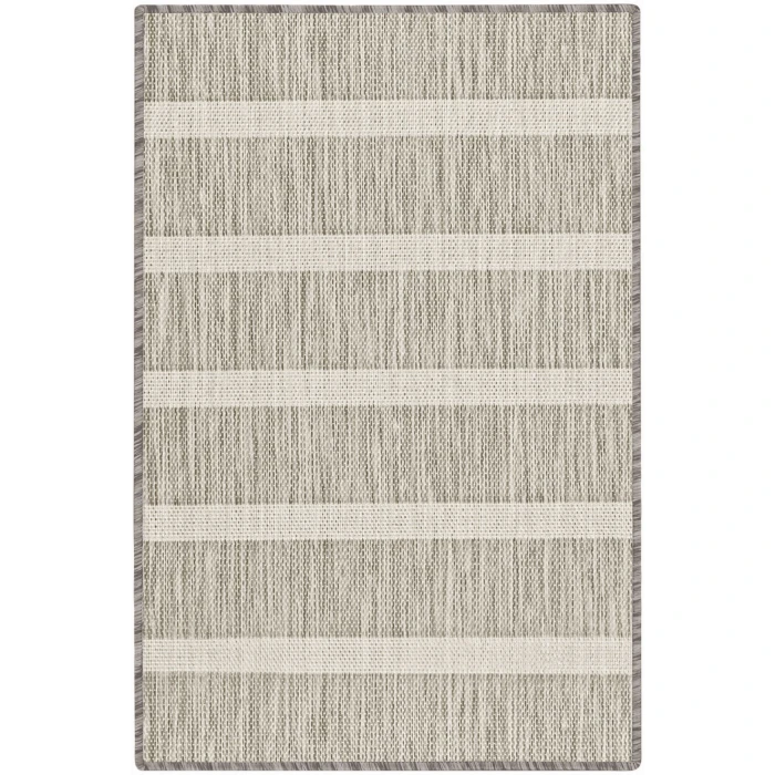 Nourison Positano Grey Ivory POS03 2ft. x 3ft. Rect. Rug