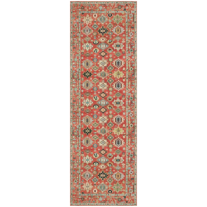 Nourison Vintage Washables Rust Multicolor VWS12 2 ft. X 6 ft. Rect. Rug