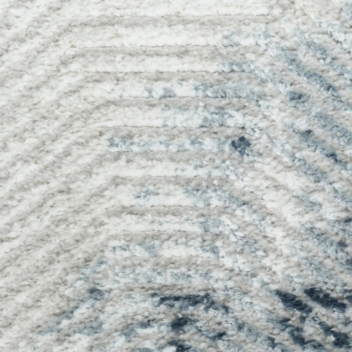 Nourison Dekor Grey Navy DEK04 5 ft. 3 in. X 7 ft. Rect. Rug