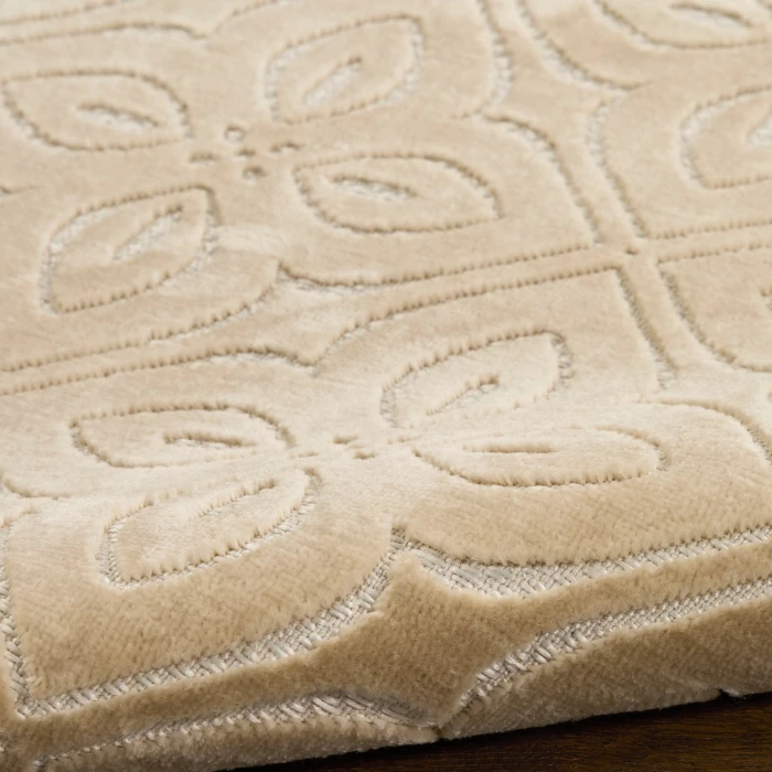 Nourison Washable Charm Beige Ivory WCH03 4 ft. X 6 ft. Rect. Rug