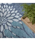 Nourison Garden Oasis Navy GOA06 9 ft. X 12 ft. Rect. Rug