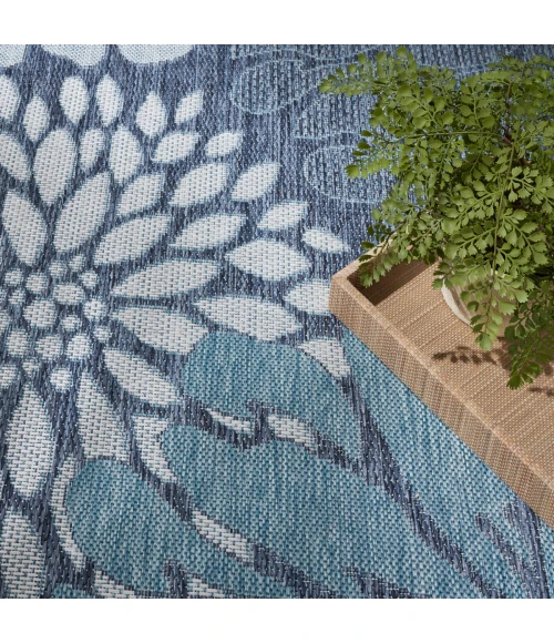 Nourison Garden Oasis Navy GOA06 9 ft. X 12 ft. Rect. Rug