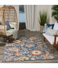 Nourison Aloha Blue Rose ALH17 3 ft. 6 in. X 5 ft. 6 in. Rect. Rug