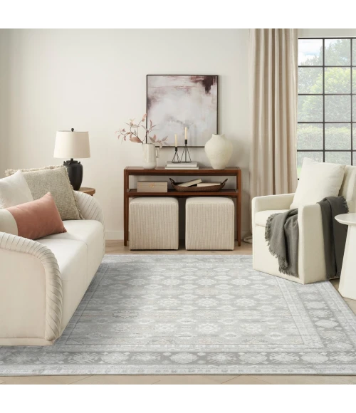 Nourison Dekor Grey DEK02 7 ft. 10 in. X 9 ft. 10 in. Rect. Rug