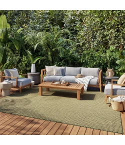 Nourison Home Courtyard COU01 Green 8 ft. X 10 ft. Area Rug