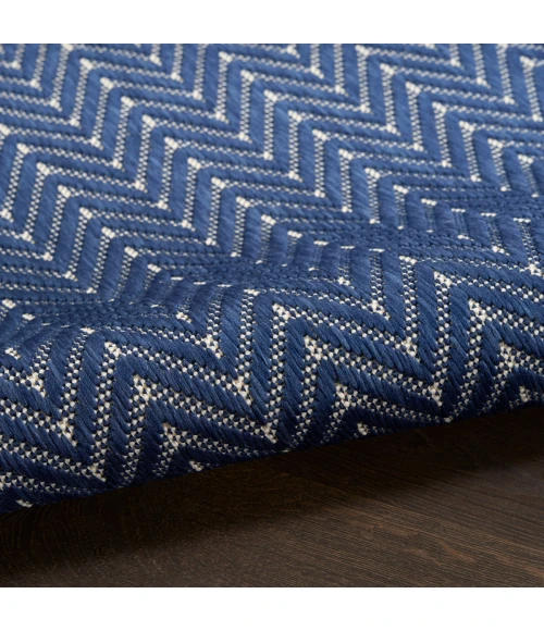Nourison Horizon Indoor/Outdoor Navy HOZ02 4 ft. X 6 ft. Rect. Rug