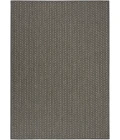 Nourison Horizon Indoor/Outdoor Charcoal HOZ02 5 ft. X 7 ft. Rect. Rug