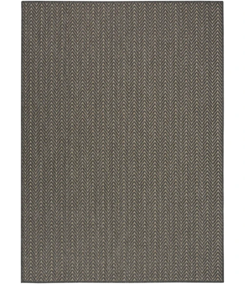 Nourison Horizon Indoor/Outdoor Charcoal HOZ02 5 ft. X 7 ft. Rect. Rug