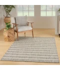 Nourison Positano Grey Ivory POS03 4 ft. X 6 ft. Rect. Rug