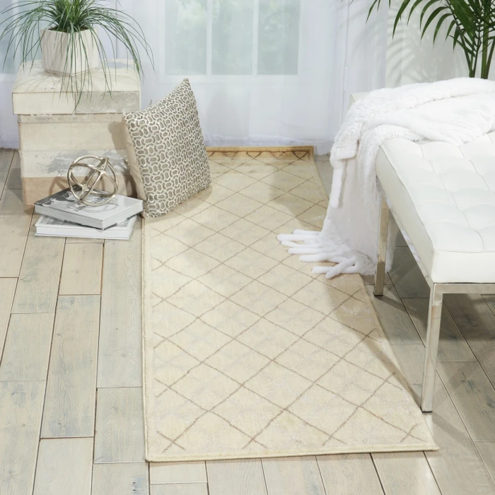 Nourison Home Tranquility Ivory TNQ01 2ft.2in. x 7ft.6in. Rect. Rug