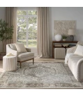 Nourison Quarry Ivory Grey Taupe QUA18 8 ft. X 10 ft. Rect. Rug