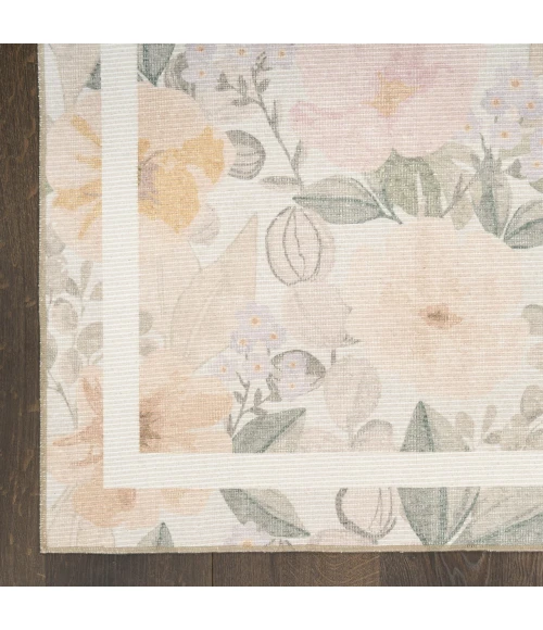 Nourison Home Botanical Washables Beige BOT01 4ft. x 6ft. Rect. Rug