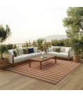 Nourison Positano Terracotta Ivory POS03 12ft. x 15ft. Rect. Rug