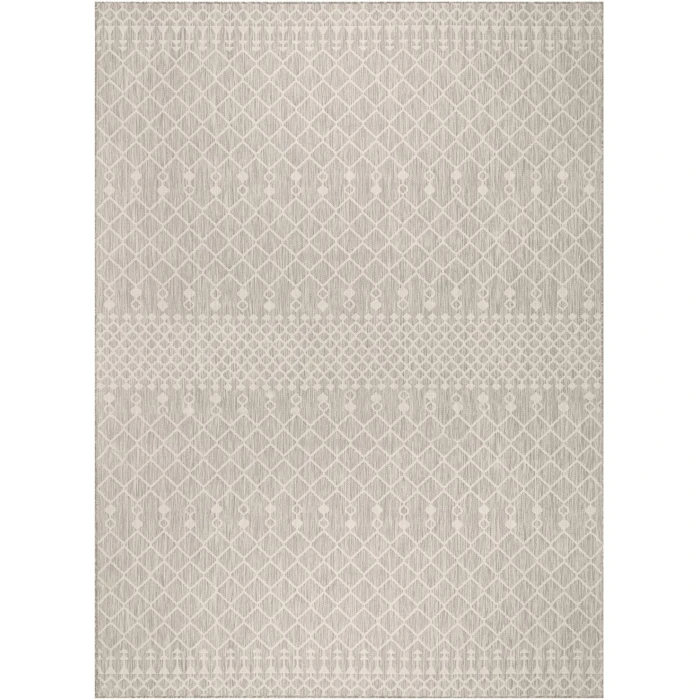 Nourison Positano Light Grey POS02 10ft. x 14ft. Rect. Rug