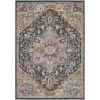 Nourison Home Soraya Charcoal SOR04 5ft.3in. x 7ft.3in. Rect. Rug