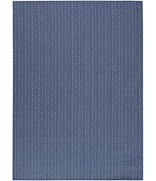 Nourison Horizon Indoor/Outdoor Navy HOZ02 6 ft. X 9 ft. Rect. Rug