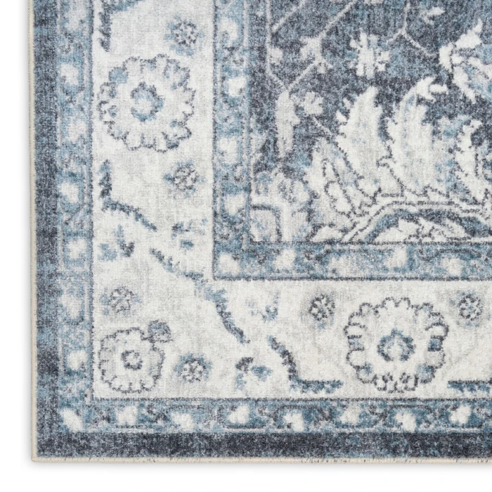 Nourison Astra Machine Washable Slate ASW20 9 ft. x 12 ft. Rect. Rug