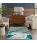 Nourison Prismatic Silver Green PRS42 4 ft. X 6 ft. Rect. Rug