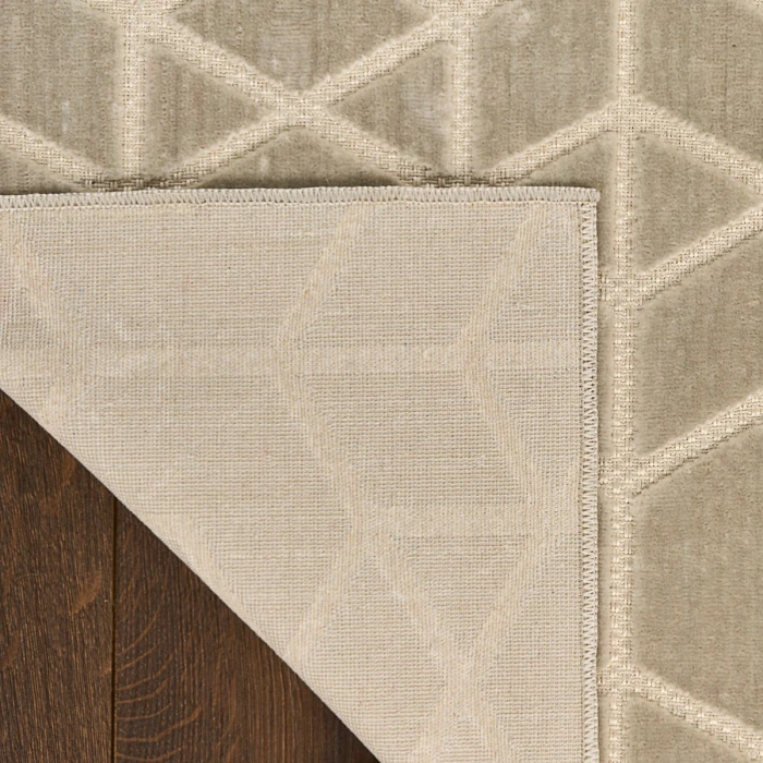 Nourison Washable Charm Silver Ivory WCH01 6 ft. X 9 ft. Rect. Rug