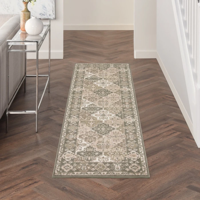Nourison Grafix Green GRF31 2 ft. X 6 ft. Rect. Rug