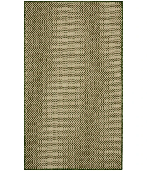 Nourison Courtyard Green COU01 3 ft. X 5 ft. Rect. Rug