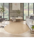 Nourison Tulum Taupe TLM02 8 ft. X Round Rug