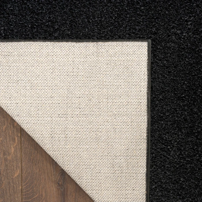 Nourison Pacific Shag Black PCS01 5 ft. 3 in. x 7 ft. 3 in. Rect. Rug