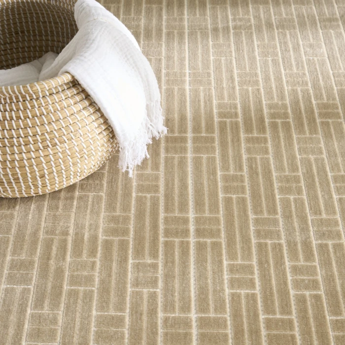 Nourison Home Washable Charm Beige WCH02 5ft. x 7ft. Rect. Rug