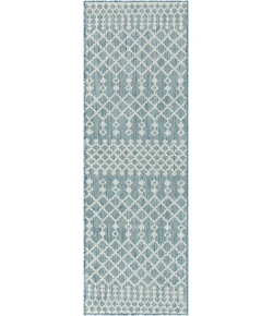 Nourison Home Positano POS02 Aqua 2 ft. X 6 ft. Area Rug