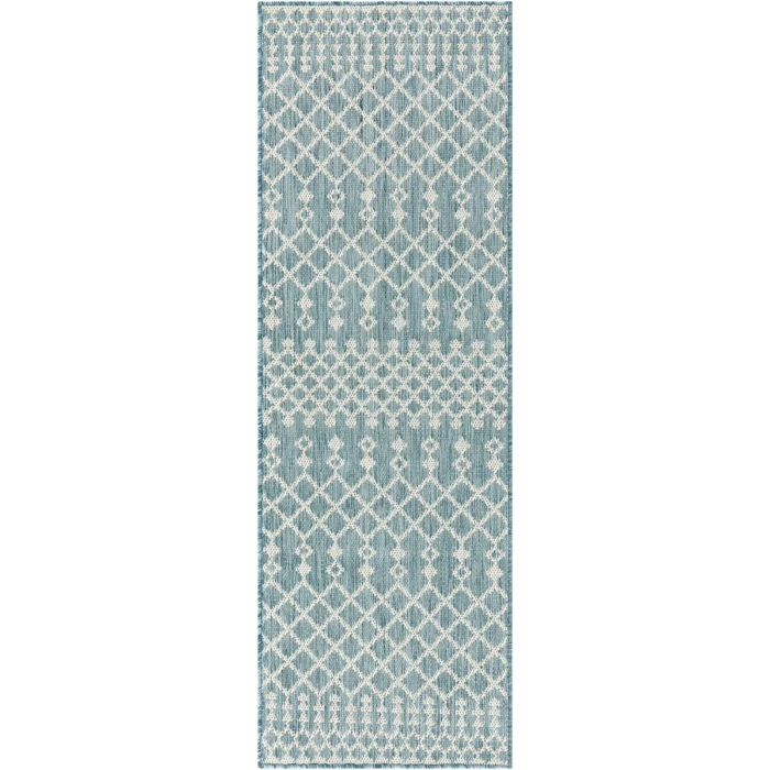 Nourison Positano Aqua POS02 2 ft. X 6 ft. Rect. Rug