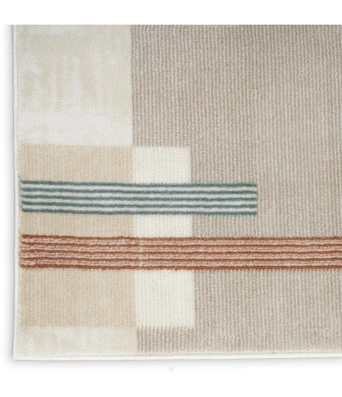 Nourison Thalia Ivory Multicolor THL02 5ft.3in. x 7ft.3in. Rect. Rug