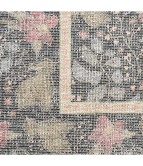 Nourison Home Botanical Washables Grey BOT03 4ft. x 6ft. Rect. Rug