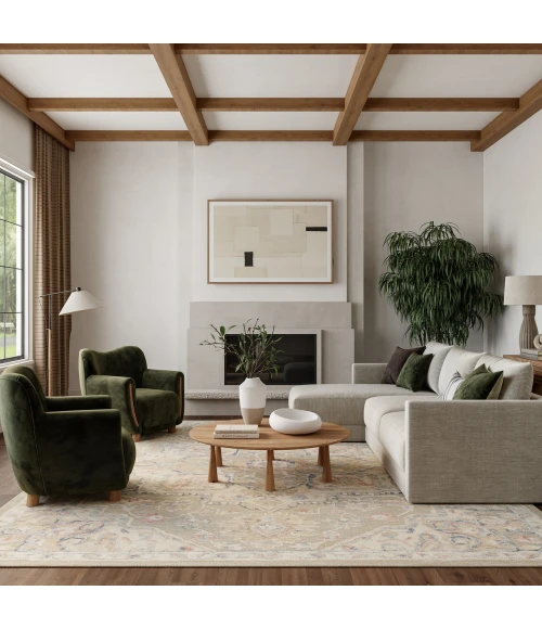 Nourison Home Maison Green MSO06 9ft.9in. x 13ft.9in. Rect. Rug