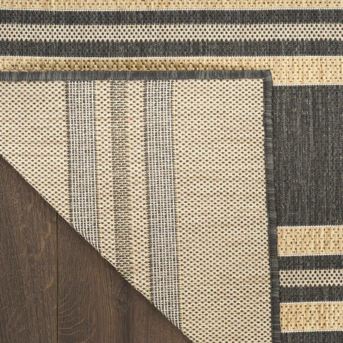 Nourison Home Horizon Indoor/Outdoor Black HOZ05 10ft. x 14ft. Rect. Rug