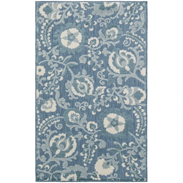 Nourison Aloha Blue ALH17 2 ft. 8 in. X 4 ft. Rect. Rug