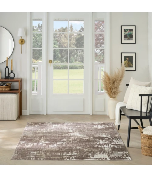 Nourison Dekor Brown DEK11 5 ft. 3 in. X 7 ft. Rect. Rug