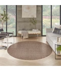 Nourison Tulum Brown TLM01 8 ft. X Round Rug